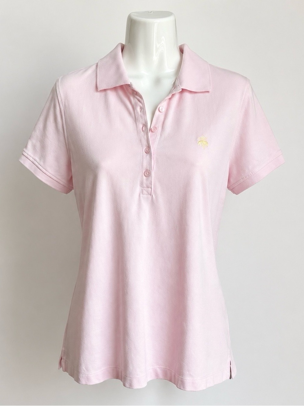 Brooks Brothers Light Pink Button-Down Polo with Embroidered Logo
